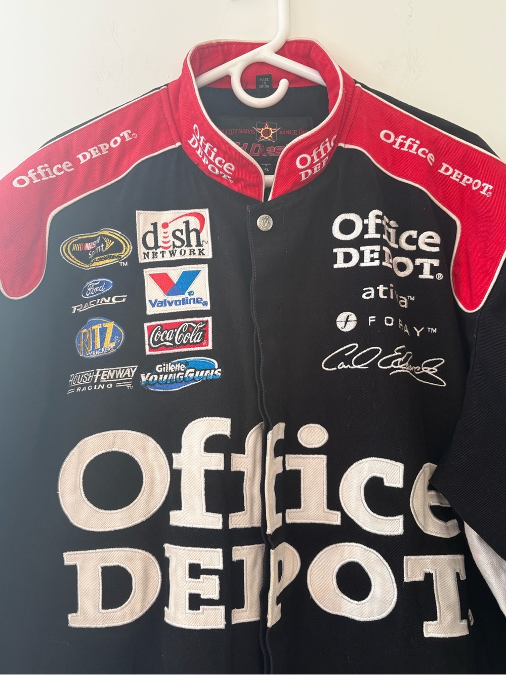 NASCAR JH Design Office Depot Carl Edwards Jacket size XL